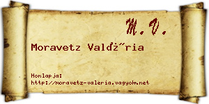 Moravetz Valéria névjegykártya